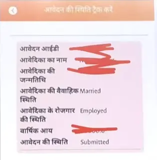Lado Lakshmi Yojana Haryana Application Status Step 3